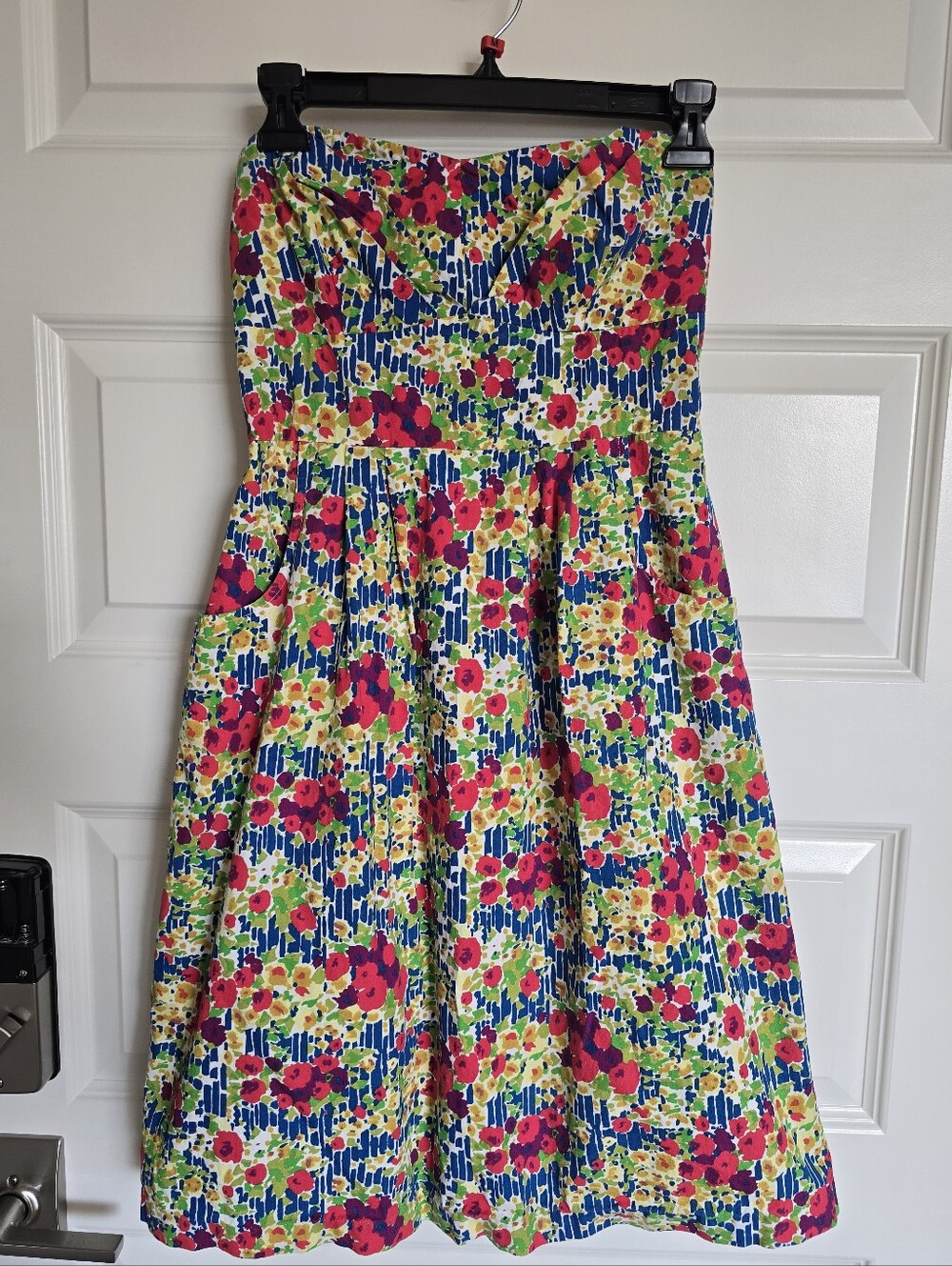 Girls From Savoy Strapless Floral Mini Dress